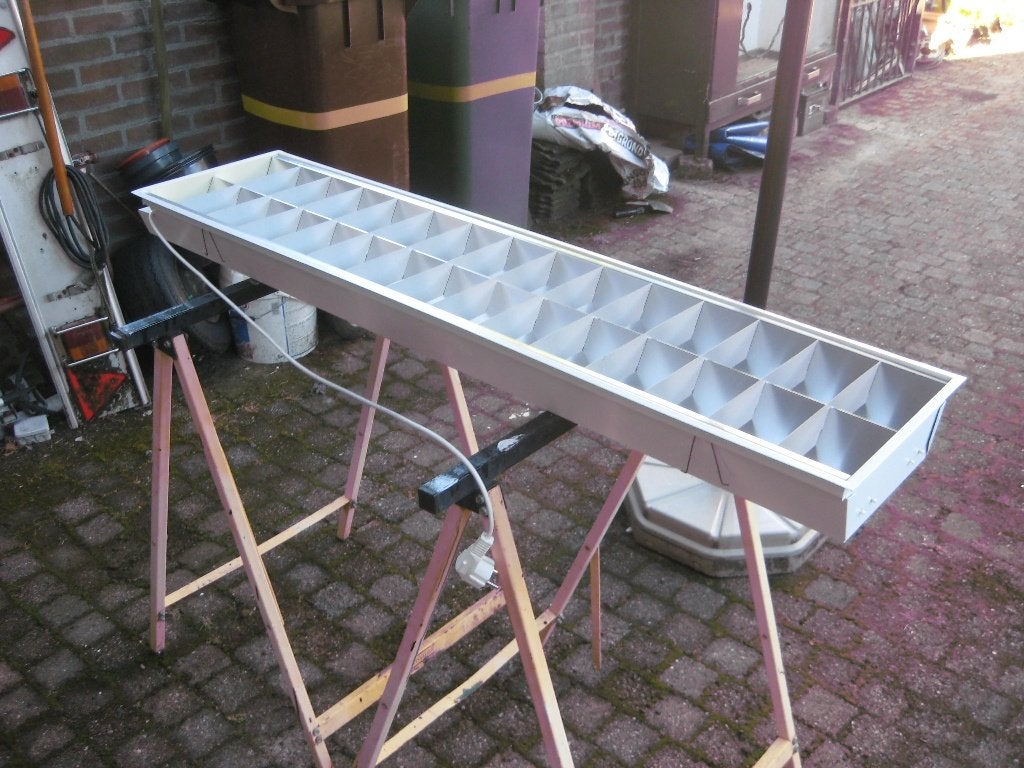 te koop 4 inbouw tl bakken, Ophalen of Verzenden, Zo goed als nieuw, Minder dan 50 watt, Lamp met armatuur