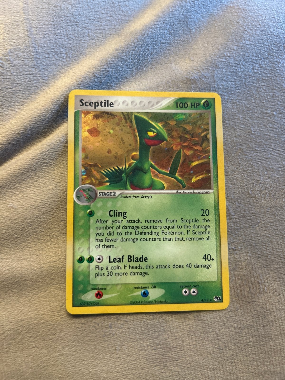 Pokémon Kaart - Sceptile 4/17 - EX Dragon Frontiers, Ophalen of Verzenden, Zo goed als nieuw, Losse kaart
