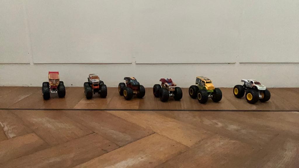 6 hotwheel monstertrucks, Ophalen of Verzenden, Zo goed als nieuw