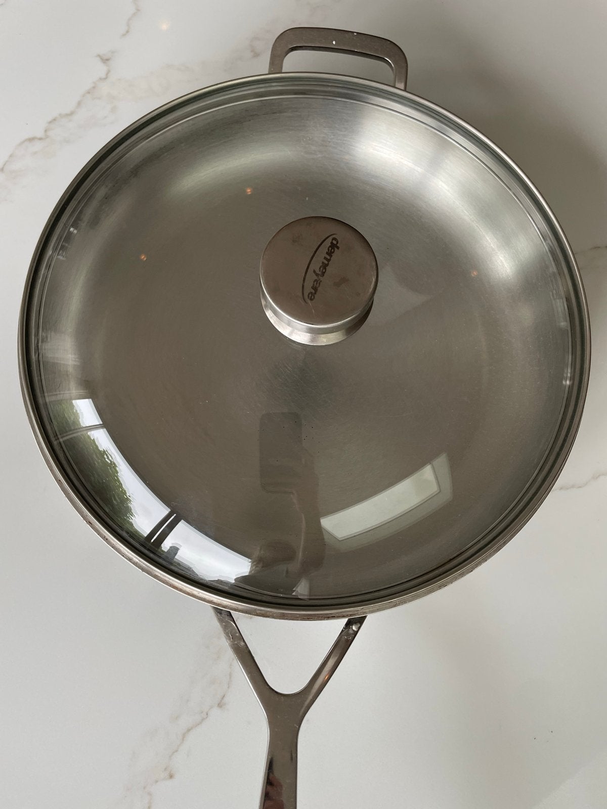 Demeyere multiline 7 Koekenpan 32cm met Deksel - RVS, Huis en Inrichting, Keuken | Potten en Pannen, Koekenpan, Demeyere, Gebruikt