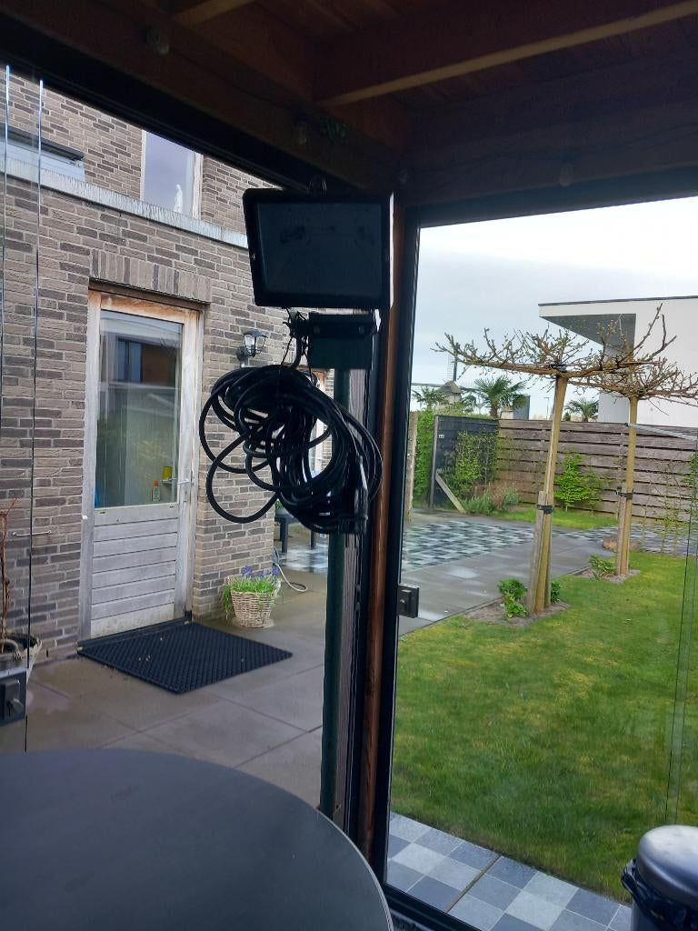 Telescoop bouwlamp, Ophalen, Gebruikt, Met statief, Lamp met armatuur
