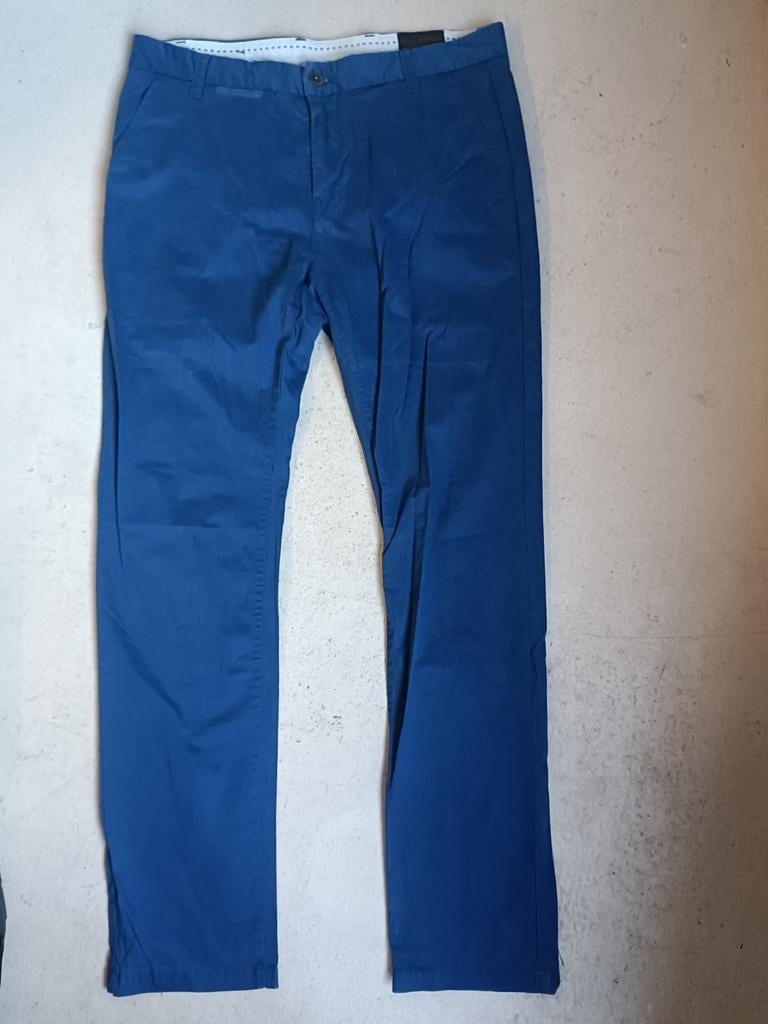 Mills Brothers Chino, Kleding | Heren, Maat 52/54 (L), Blauw, Ophalen of Verzenden, Zo goed als nieuw
