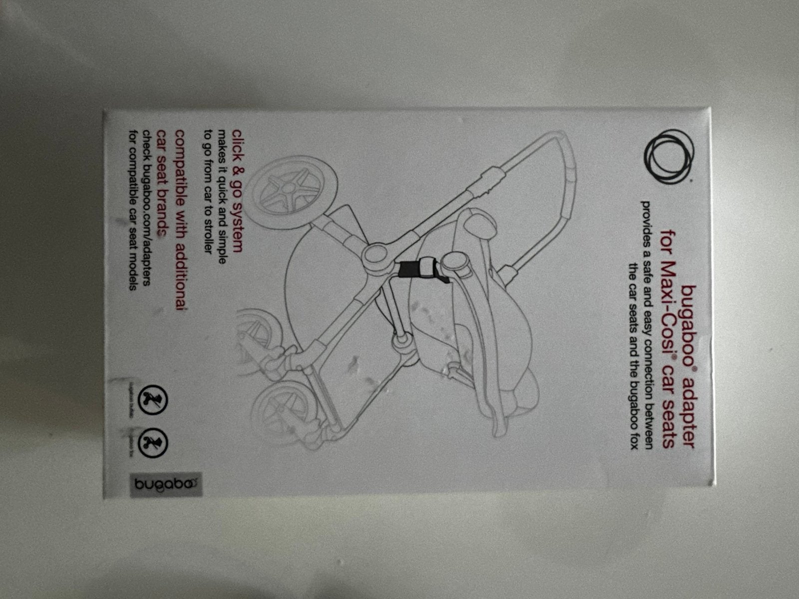 Bugaboo Maxi-Cosi adapters – Bugaboo Fox, Ophalen of Verzenden, Zo goed als nieuw, Borstkolf