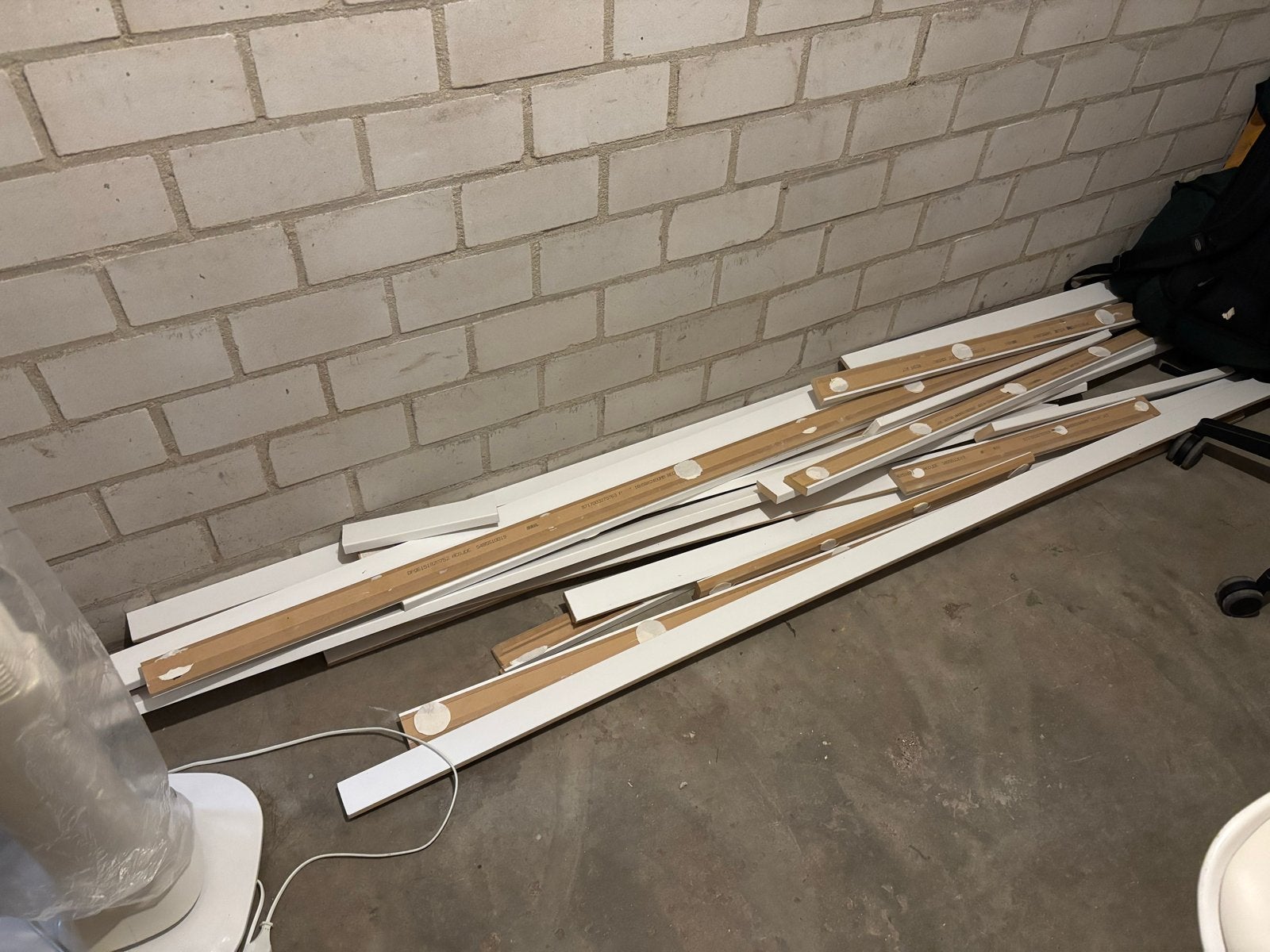 Witte plinten, diverse lengtes, Gebruikt, Ophalen of Verzenden, Mdf, 200 tot 250 cm