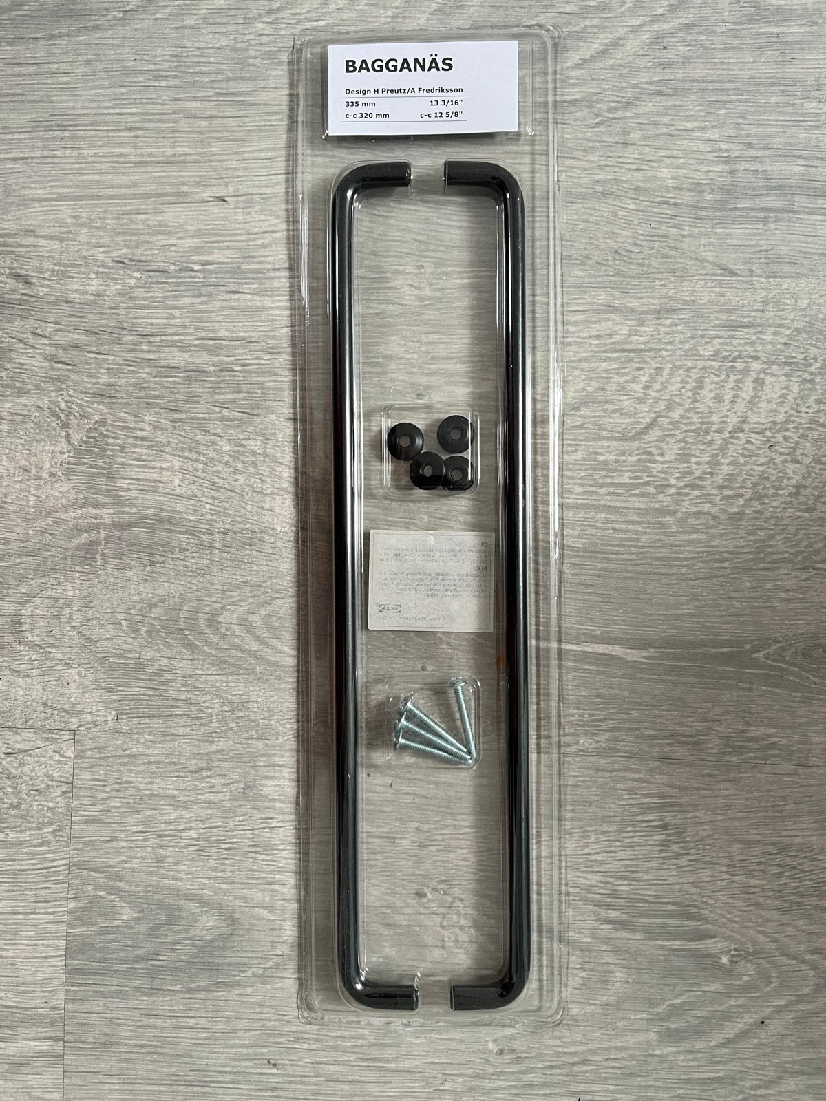 3x IKEA BAGGANÄS Handgreep 335 mm Zwart, Ophalen of Verzenden, Nieuw, Overige materialen, Klink of Kruk