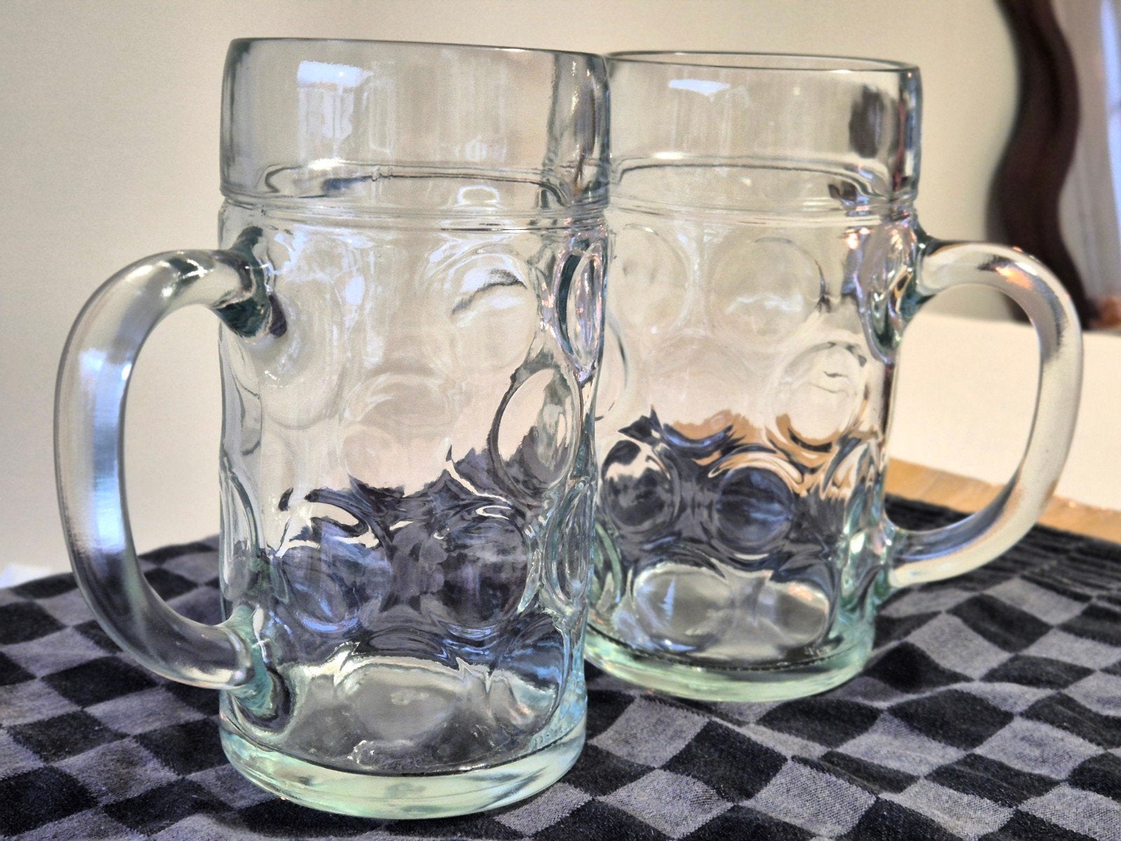 Bierpul / Bierglas 1L (Nieuw) 2x 'Oktoberfest', Ophalen of Verzenden, Nieuw, Bierglas