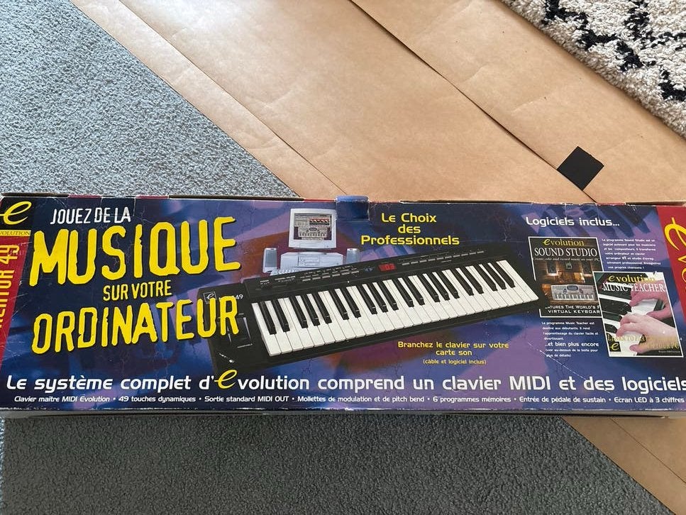 Evolution MK-149 MIDI Keyboard + software, Gebruikt, Midi-aansluiting, Ophalen of Verzenden, 49 toetsen