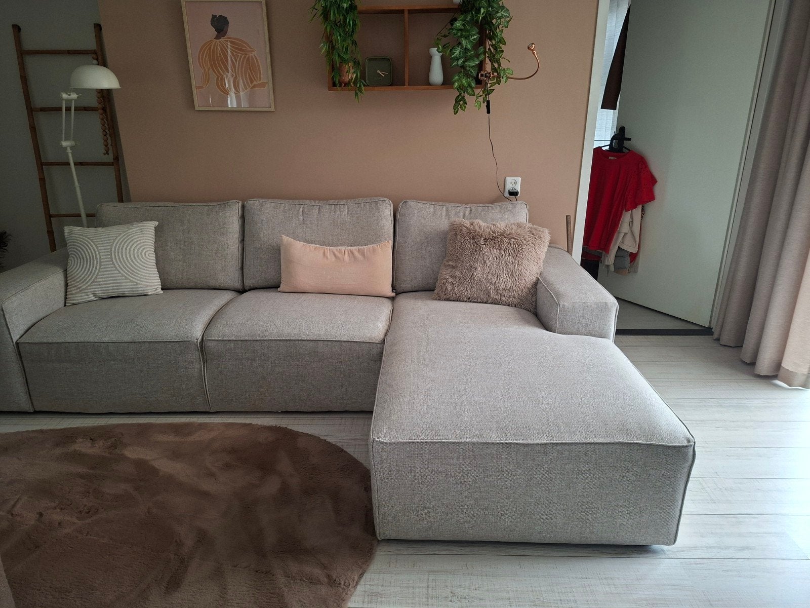 hoekbank, Ophalen, Zo goed als nieuw, Kunststof, Modern