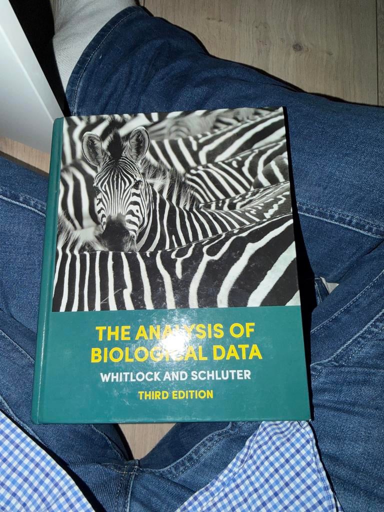 Studieboek: The Analysis of Biological Data (3e editie), Ophalen of Verzenden, Zo goed als nieuw