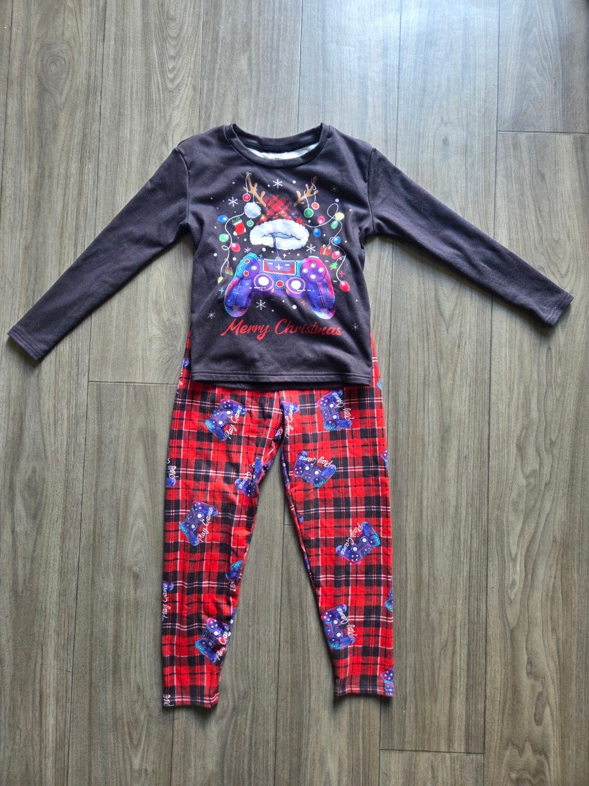 Leuke kerst pyjama van Shein in maat 128, Nacht- of Onderkleding, Gebruikt, Ophalen of Verzenden, Shein