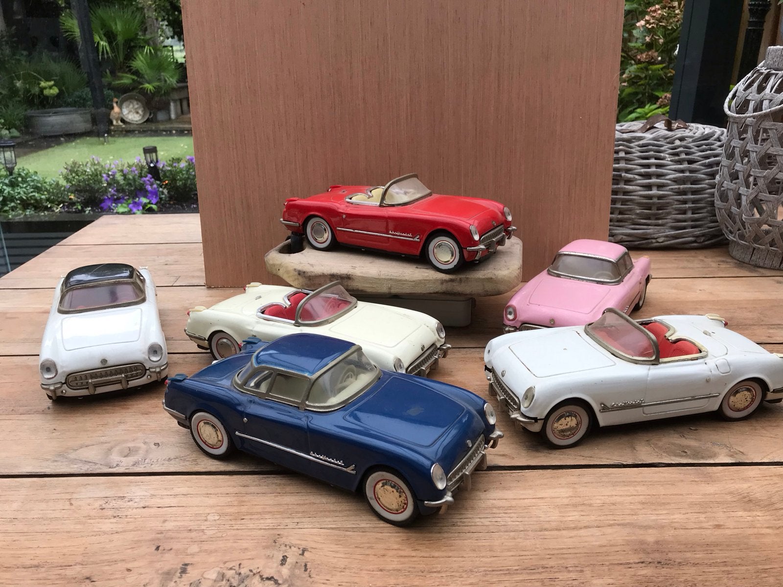 Set van 6 vintage metalen speelgoedauto's, Ophalen of Verzenden, Gebruikt, Auto