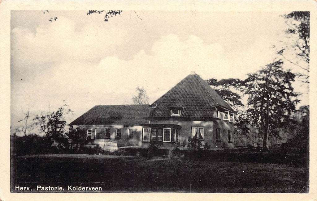 805 Kolderveen - Herv. Pastorie, Ophalen of Verzenden, 1940 tot 1960, Gelopen, Drenthe