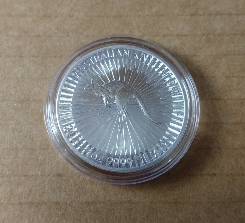 1 oz Zilver Perth Mint Kangaroo van 2021 uit Australië, Ophalen of Verzenden, Zilver