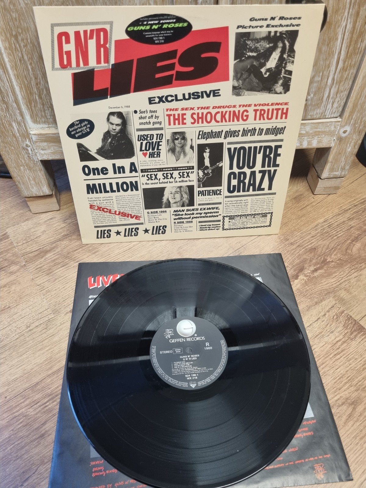 lp Guns N' Roses – G N' R Lies, Ophalen of Verzenden, Zo goed als nieuw