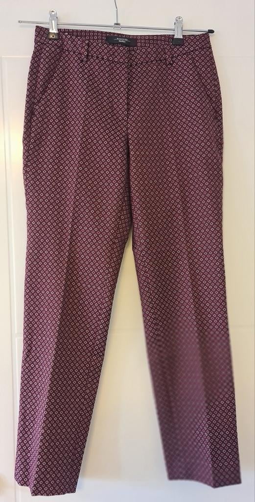 Weekend Max Mara broek donkerrood maat 36 nieuwstaat, Kleding | Dames, Ophalen of Verzenden, Zo goed als nieuw, Maat 36 (S), Lang