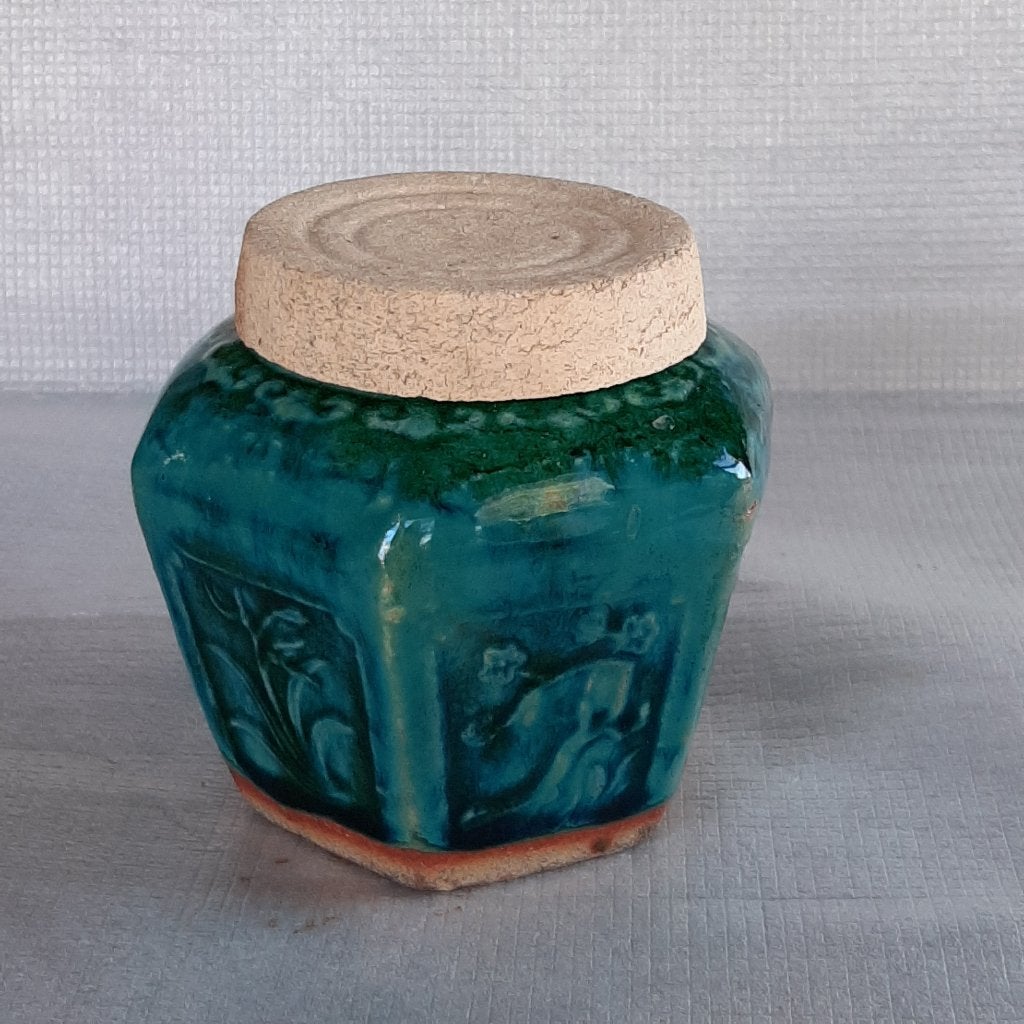 Oude, Chinese gemberpot met deksel, Antiek en Kunst, Antiek | Keramiek en Aardewerk, Ophalen