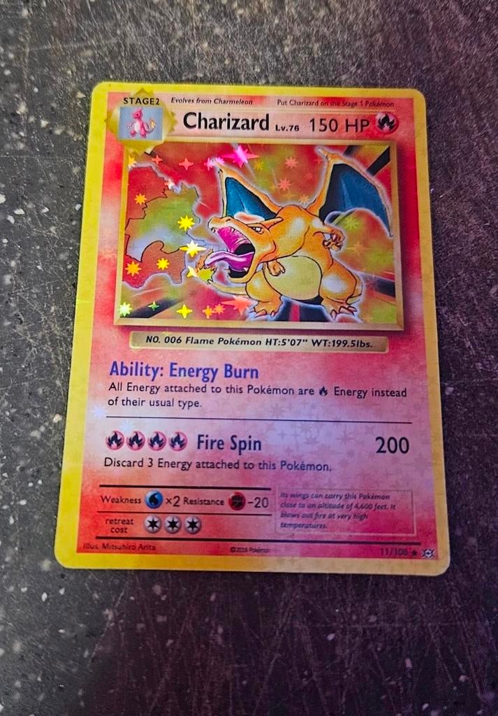 POKEMONKAART CHARIZARD 1ST EDITION 1995, Verzenden