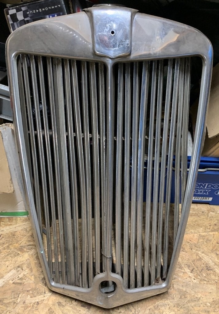 MG Gril Grill Grille Chrome Hotrod Ratrod Deco Mancave, Auto-onderdelen, Ophalen, Gebruikt, MG