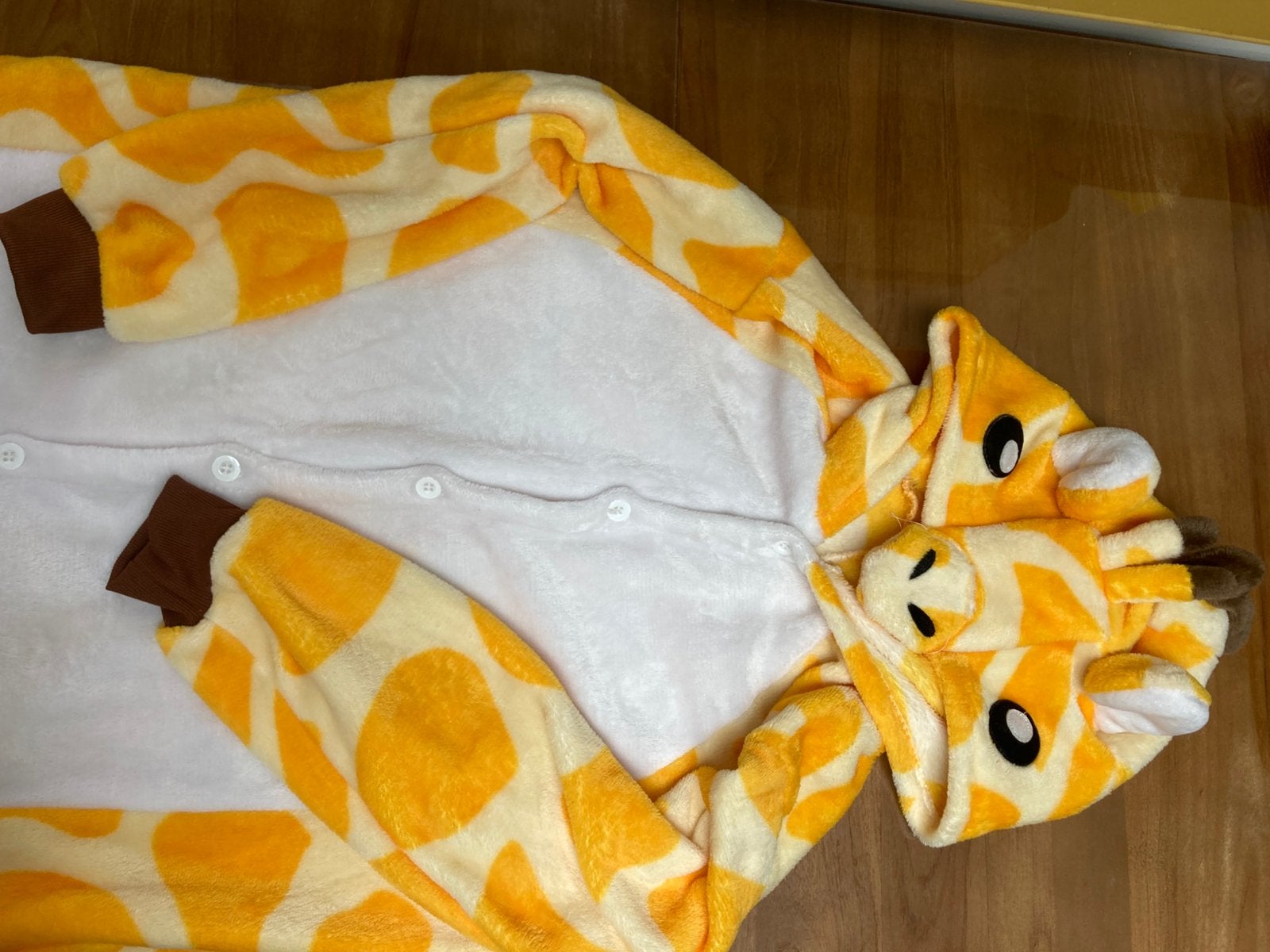 Onesie giraf mt 158 164/ lengte 150-170, Ophalen, Zo goed als nieuw, 158 t/m 164, Jongen of Meisje