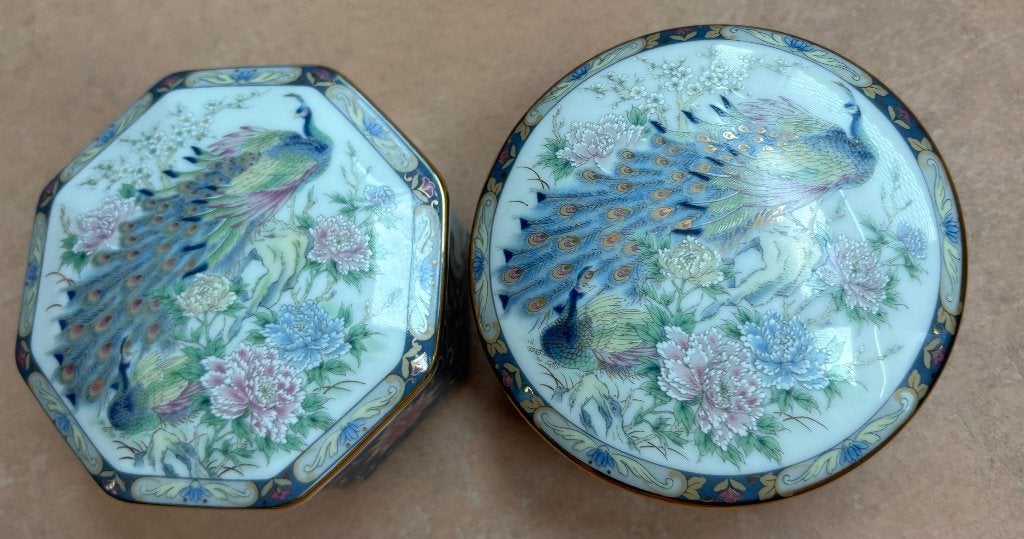 Twee vintage sieradendoosjes, VAGA porselein, Antiek en Kunst, Ophalen of Verzenden
