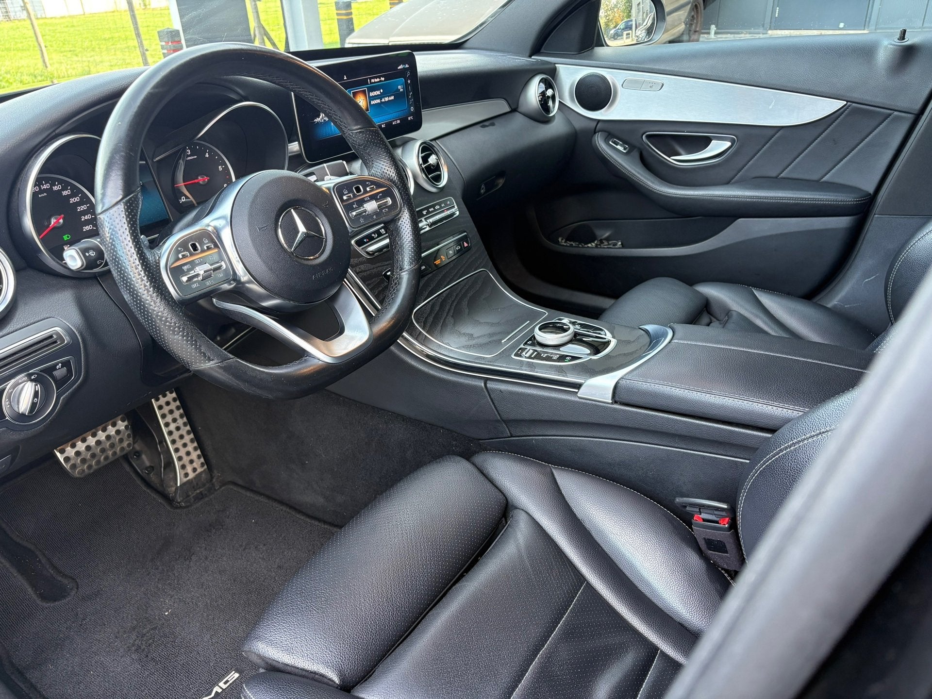 Mercedes-Benz C-klasse Estate Leer Navi Xenon AMG, Auto's, Automaat, Dealer onderhouden, Achterwielaandrijving, 4 cilinders
