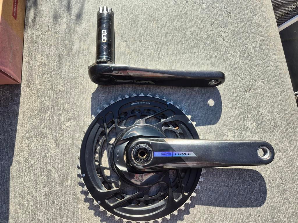 SRAM Force DUB Crankstel 172.5mm met Voorbladen 48-35, Ophalen of Verzenden, Zo goed als nieuw