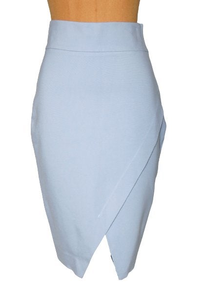 Vanilia rokje, pencil rok, blauw/lila, Mt. XS, Vanilia, Zo goed als nieuw, Knielengte, Maat 34 (XS) of kleiner