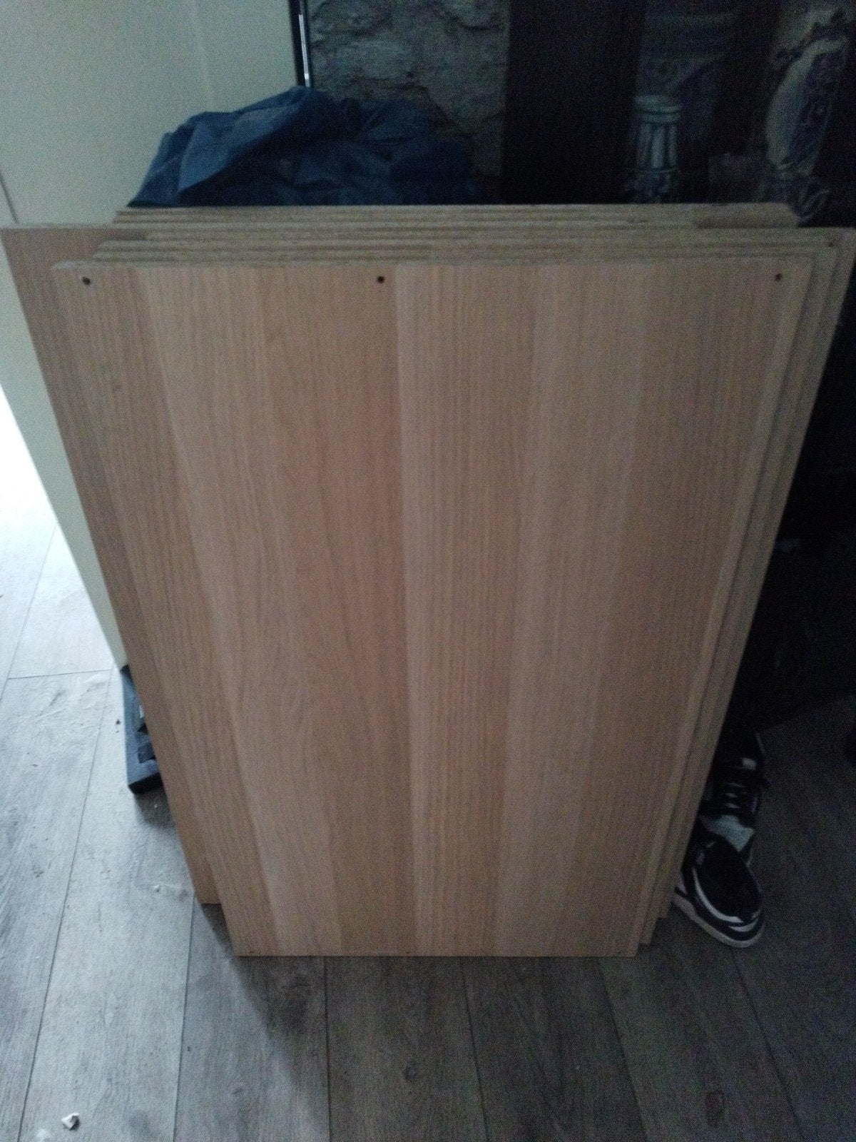 Kastplanken eiken fineer voor PAX kledingkast 12 stuks, Ophalen, Gebruikt