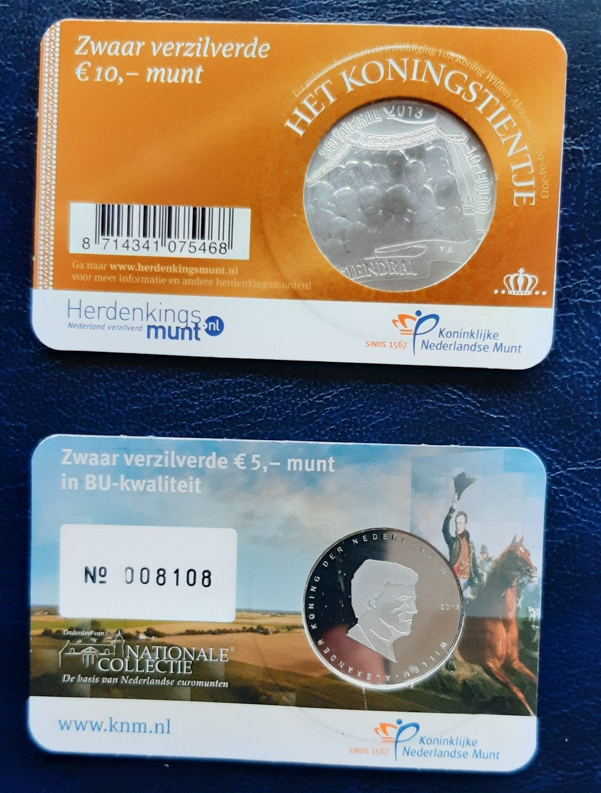 2x coincard

Het koningstientje
Het Waterloo vijfje BU., Ophalen