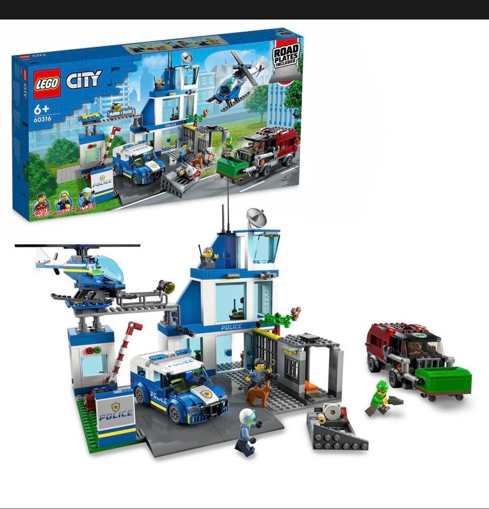 LEGO City 60316 Politiebureau, Ophalen of Verzenden, Gebruikt, Jongen of Meisje