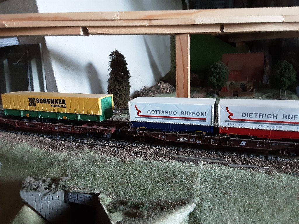 Roco 'Containerwagens' H0, Ophalen, Gelijkstroom, Wagon, Zo goed als nieuw