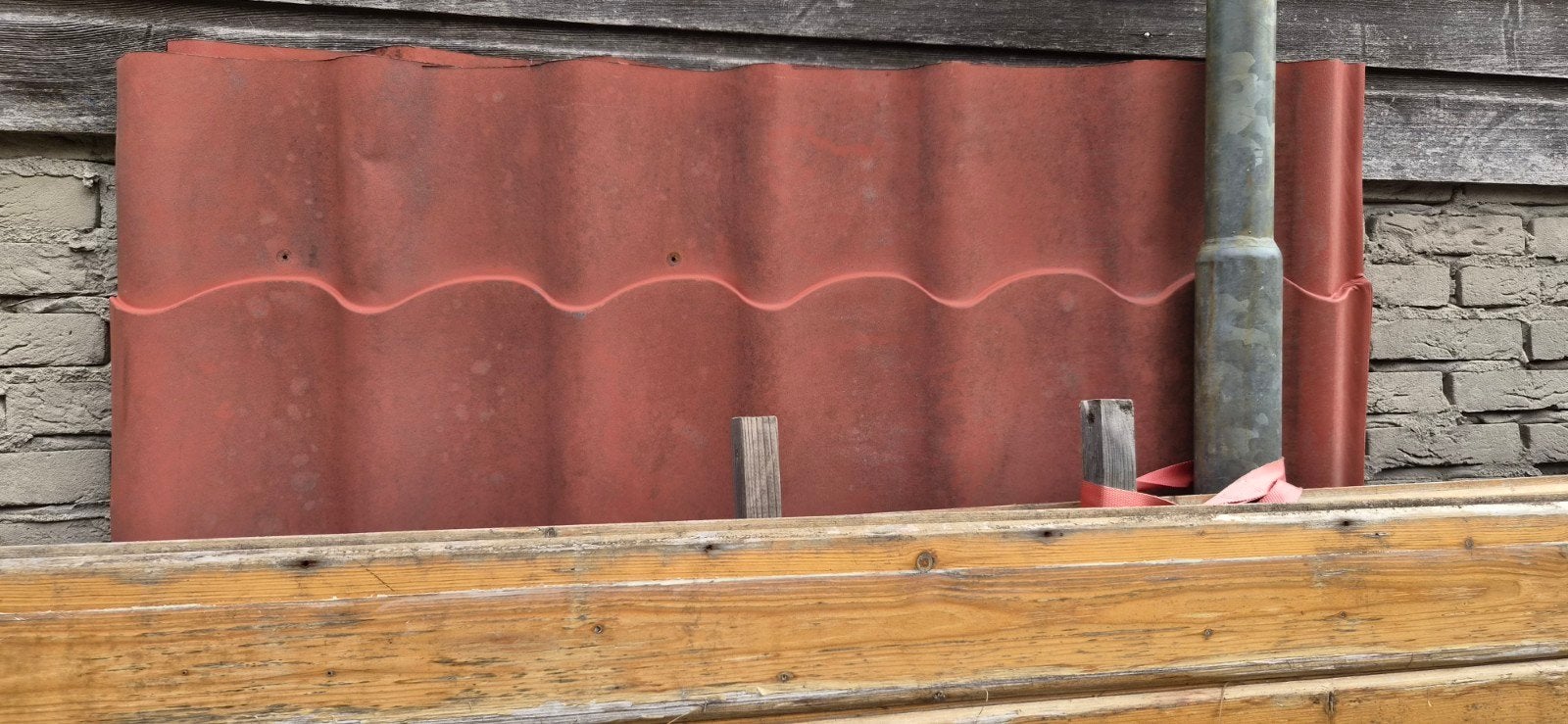 Dakpanplaten (2 stuks), Gebruikt, Minder dan 5 m², Metaal, Rood