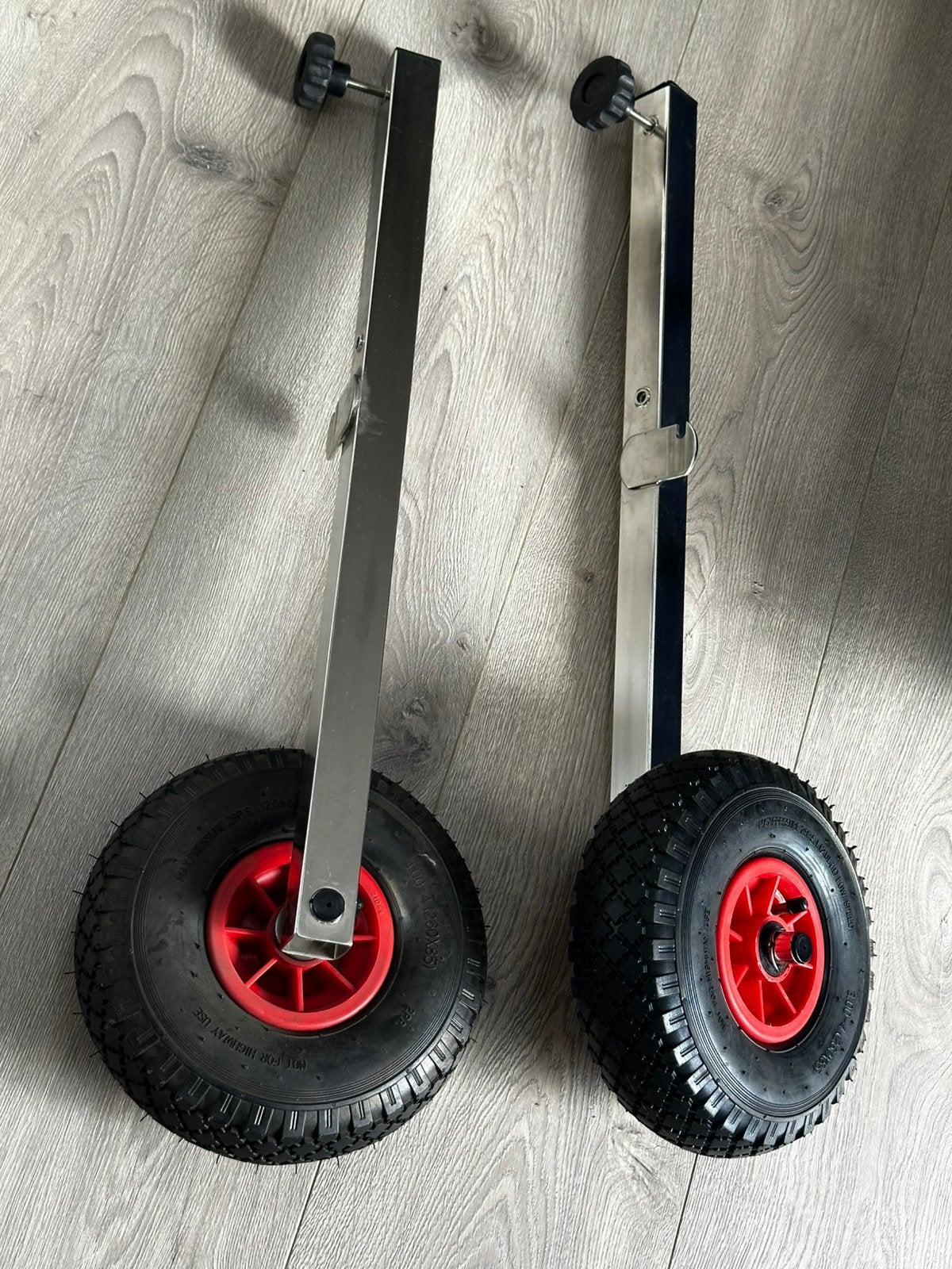 Transportwielen strandwielen rubberboot IBIS afneembaar, Ophalen of Verzenden, Zo goed als nieuw, Overige typen