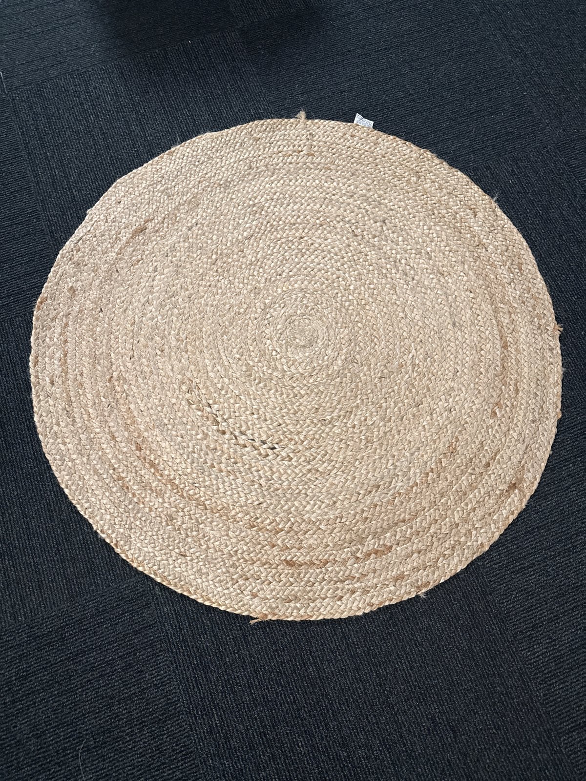 Rond Jute Vloerkleed - 94cm Diameter, Ophalen, Beige, Rond, 50 tot 100 cm