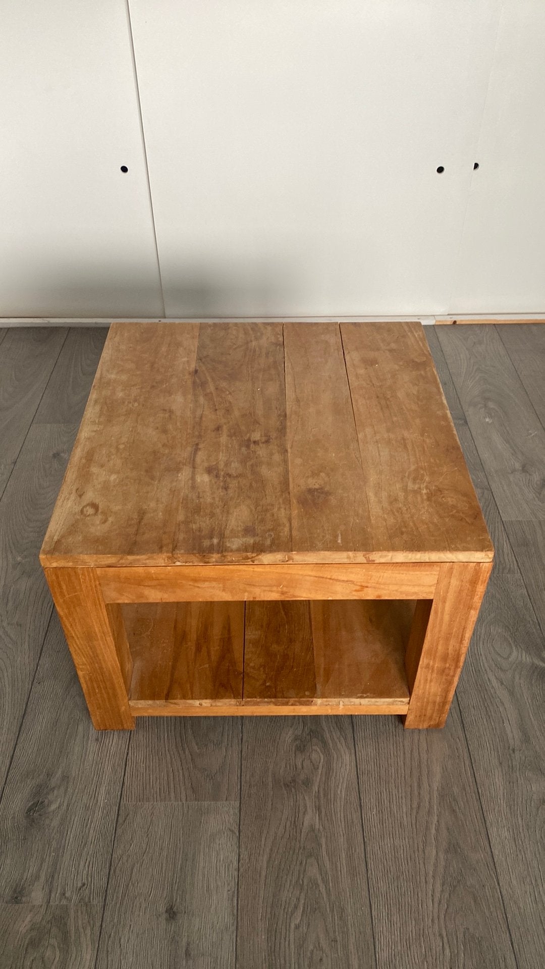 Salontafel Teak, teakhout, met lade., Huis en Inrichting, Tafels | Salontafels, Ophalen, Gebruikt, 50 tot 100 cm, 50 tot 100 cm