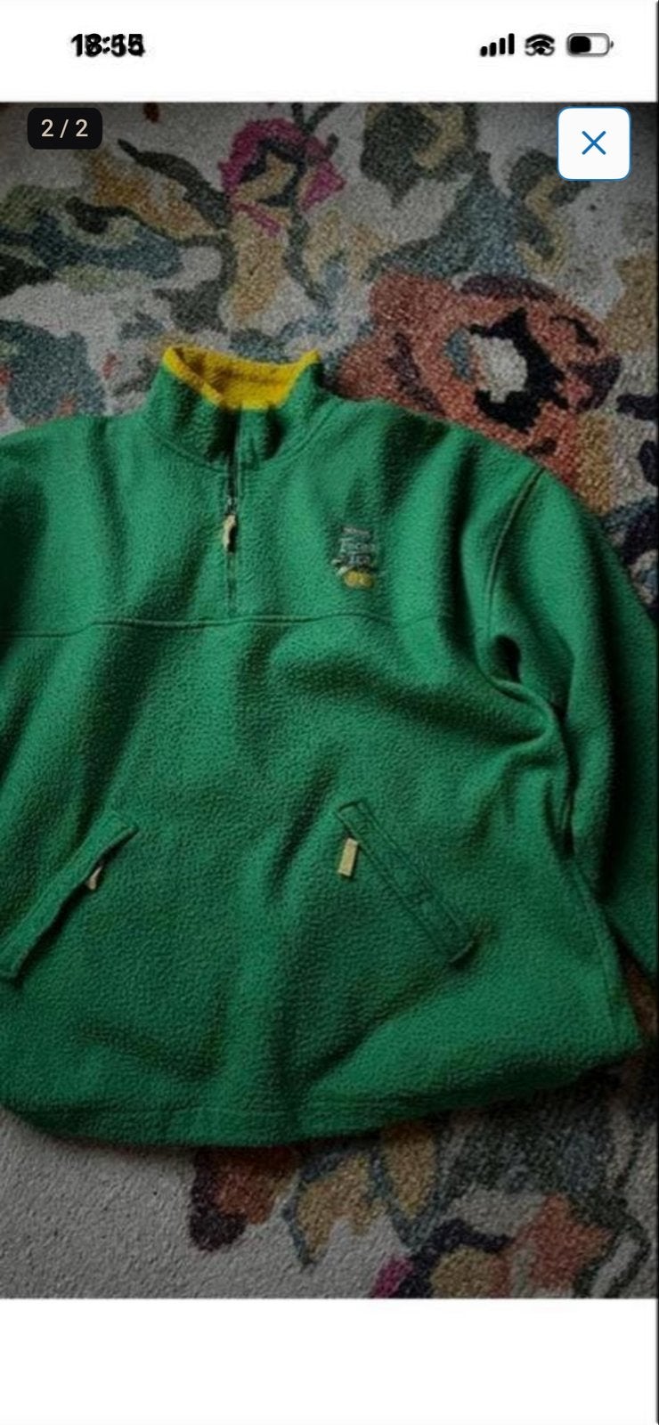 Collectors item Pickwick fleece trui, Ophalen of Verzenden, Gedragen, Maat 56/58 (XL), Groen