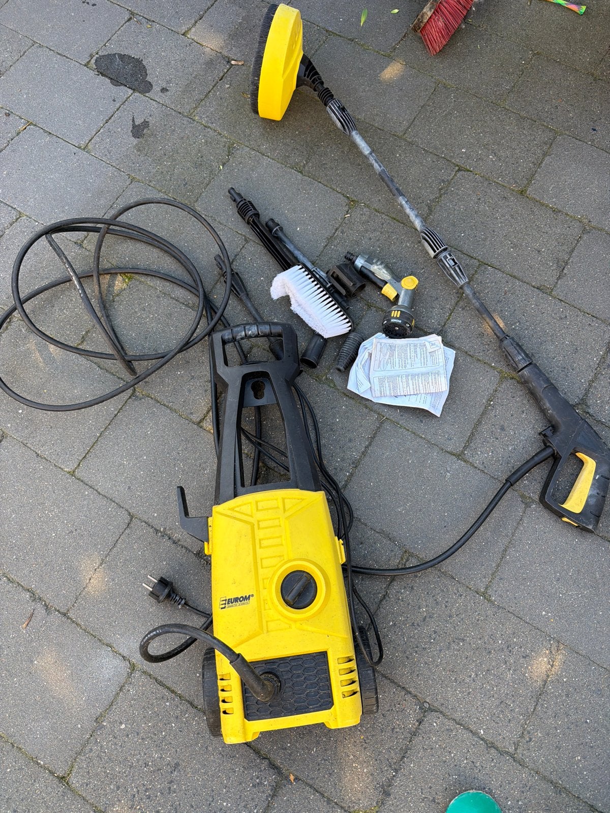 Eurom Hogedrukreiniger met accessoires, Ophalen, Gebruikt, Elektrisch