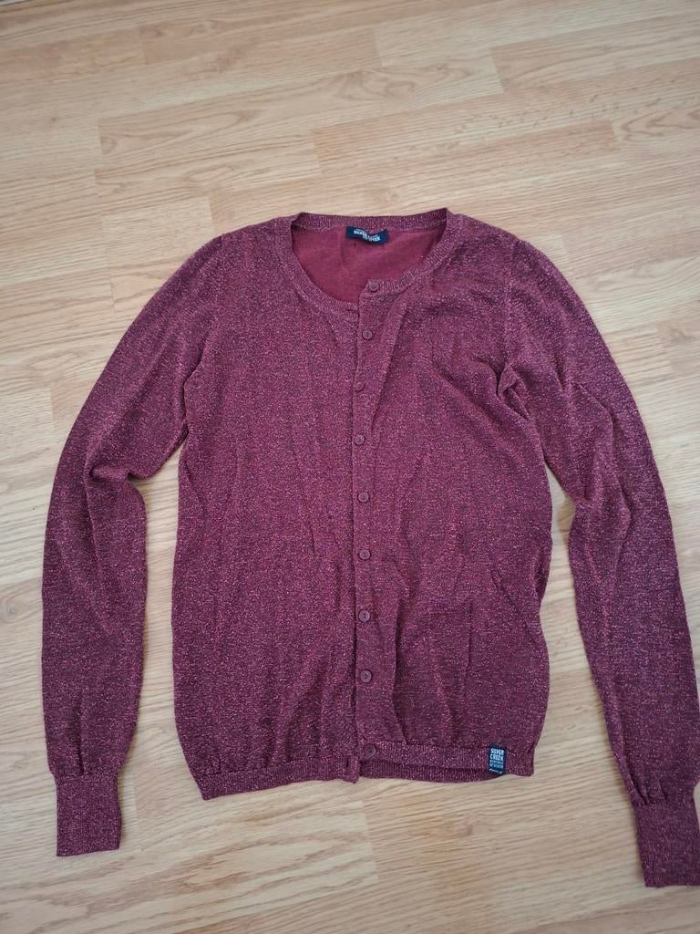 Silver Creek vest XS - Bordeauxrood met glitter, Silver Creek, Ophalen of Verzenden, Zo goed als nieuw, Maat 34 (XS) of kleiner