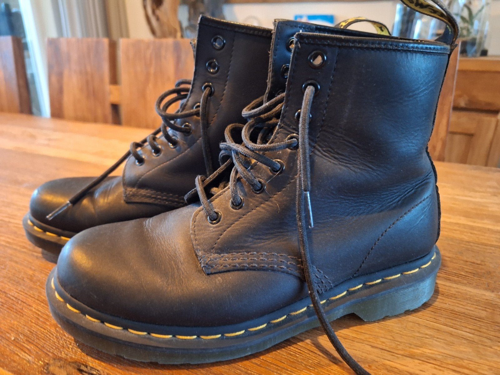 Dr. Martens 1460 Pascal Virginia Leer Laarzen Maat 39, Kleding | Dames, Zwart, Lage of Enkellaarzen, Ophalen of Verzenden, Dr. Martens