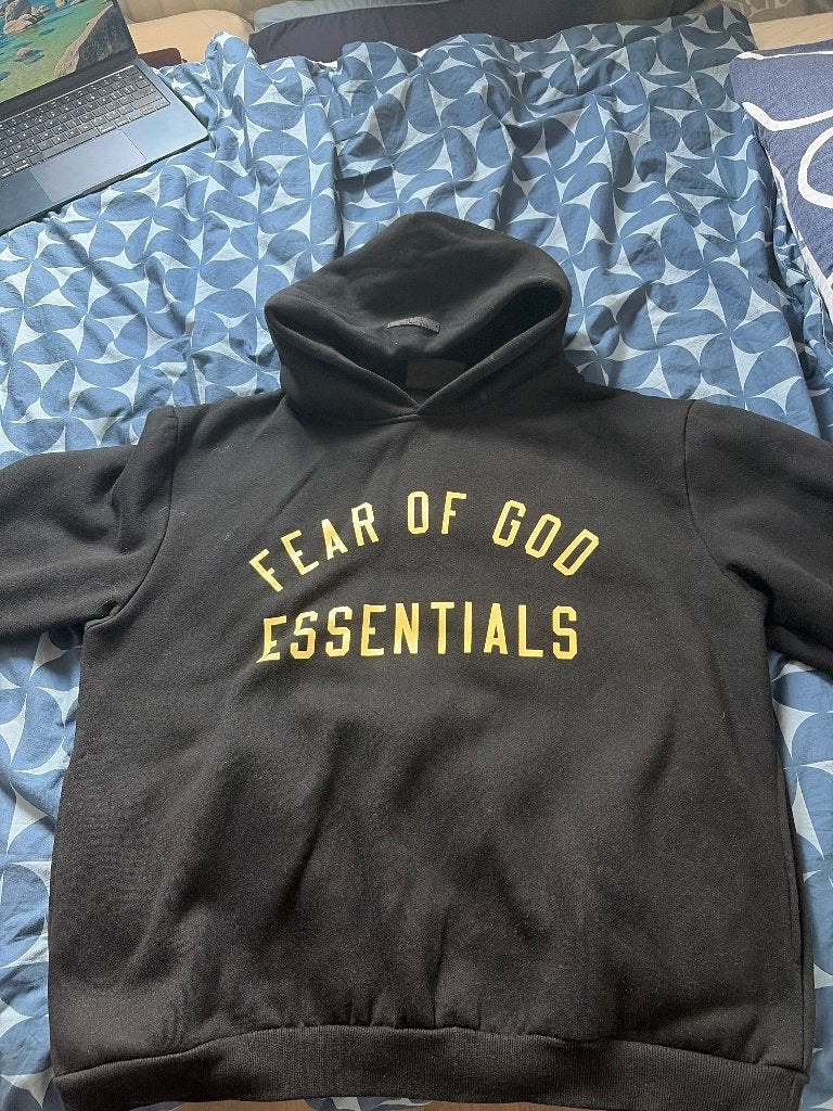 Fear Of God Essentials Hoodie, Zwart, Ophalen of Verzenden, Zo goed als nieuw, Maat 46 (S) of kleiner