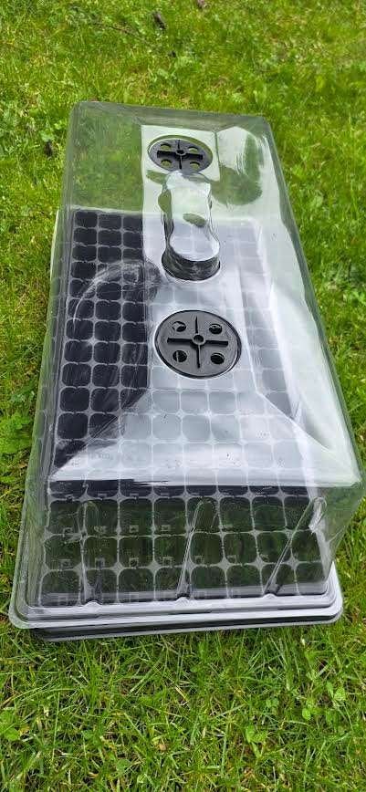 zaaitray met onderplaat en deksel 128 gaats, Ophalen of Verzenden, Nieuw, Kweekbak