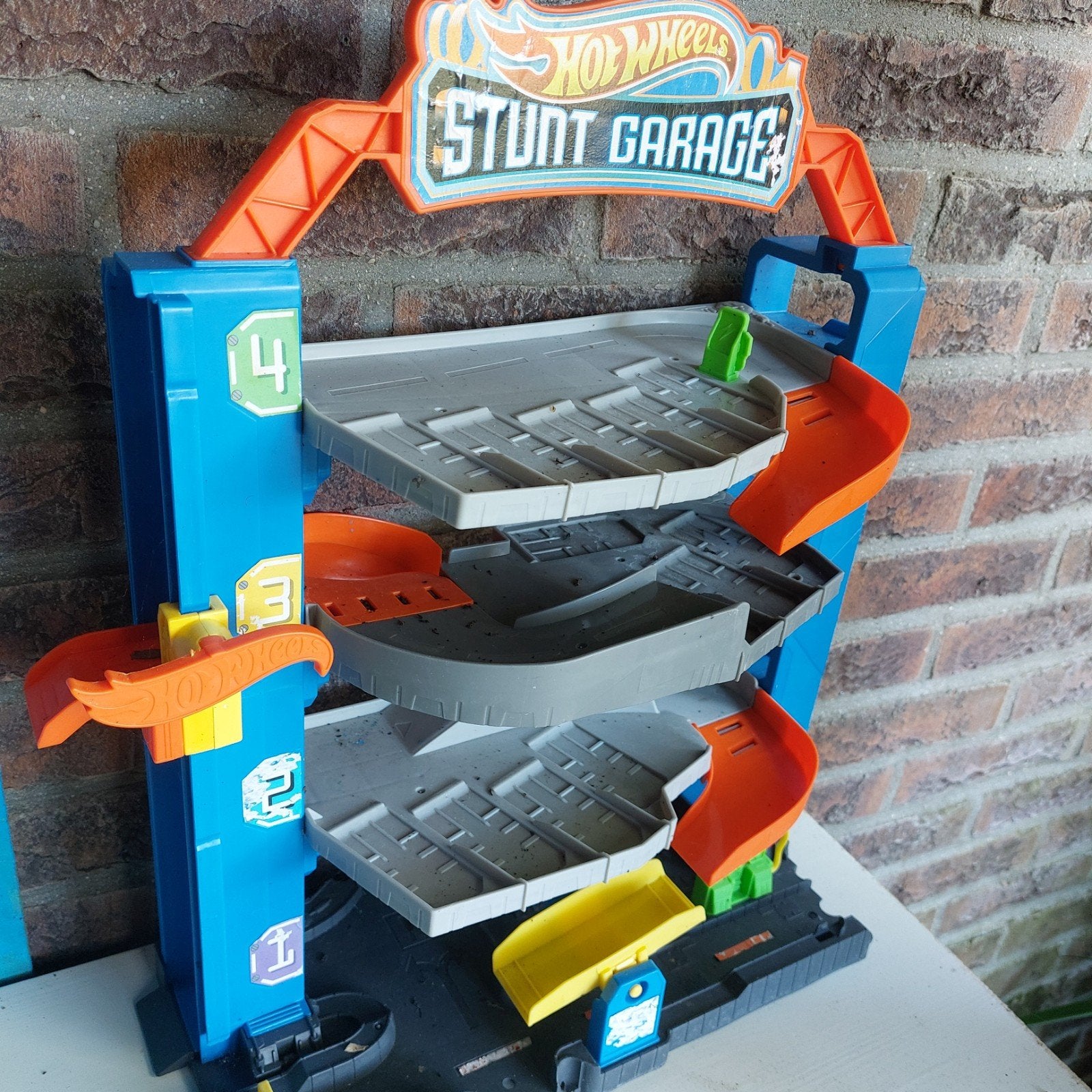 hotwheels stunt Garage, Ophalen, Gebruikt, Handmatig, Hot Wheels