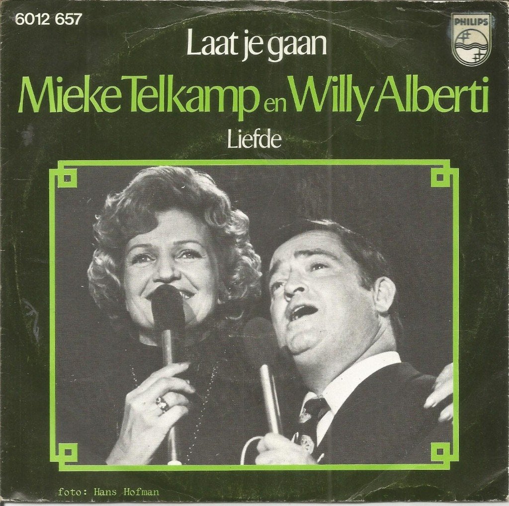 Mieke Telkamp En Willy Alberti – Laat Je Gaan (1976), Cd's en Dvd's, Gebruikt, 7 inch, Levenslied of Smartlap, Fotohoes