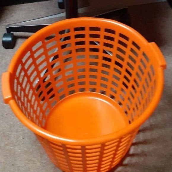 Wasmand, Ophalen of Verzenden, Gebruikt, Kunststof, Oranje