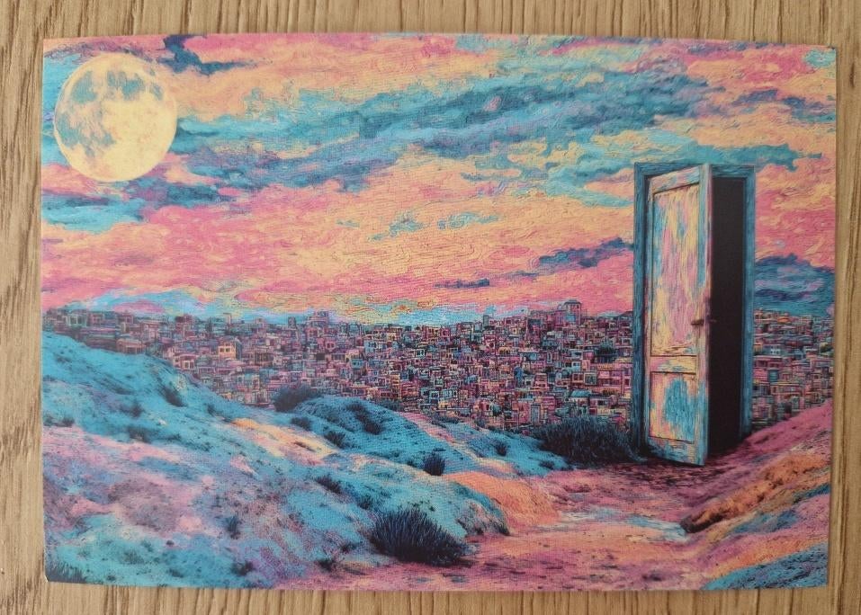Surrealistisch Illusie Abstract 11 Ansichtkaart, Verzenden, Sterren en Beroemdheden