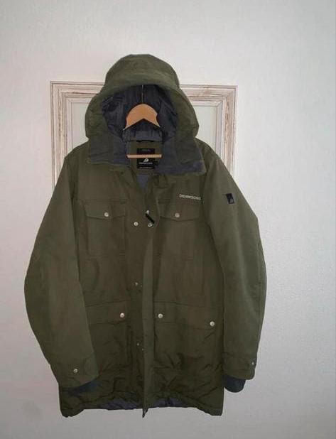 Didriksons 1913 USX Parka Maat XL - Als Nieuw, Kleding | Heren, Jassen | Winter, Zo goed als nieuw, Maat 56/58 (XL), Groen, Ophalen of Verzenden