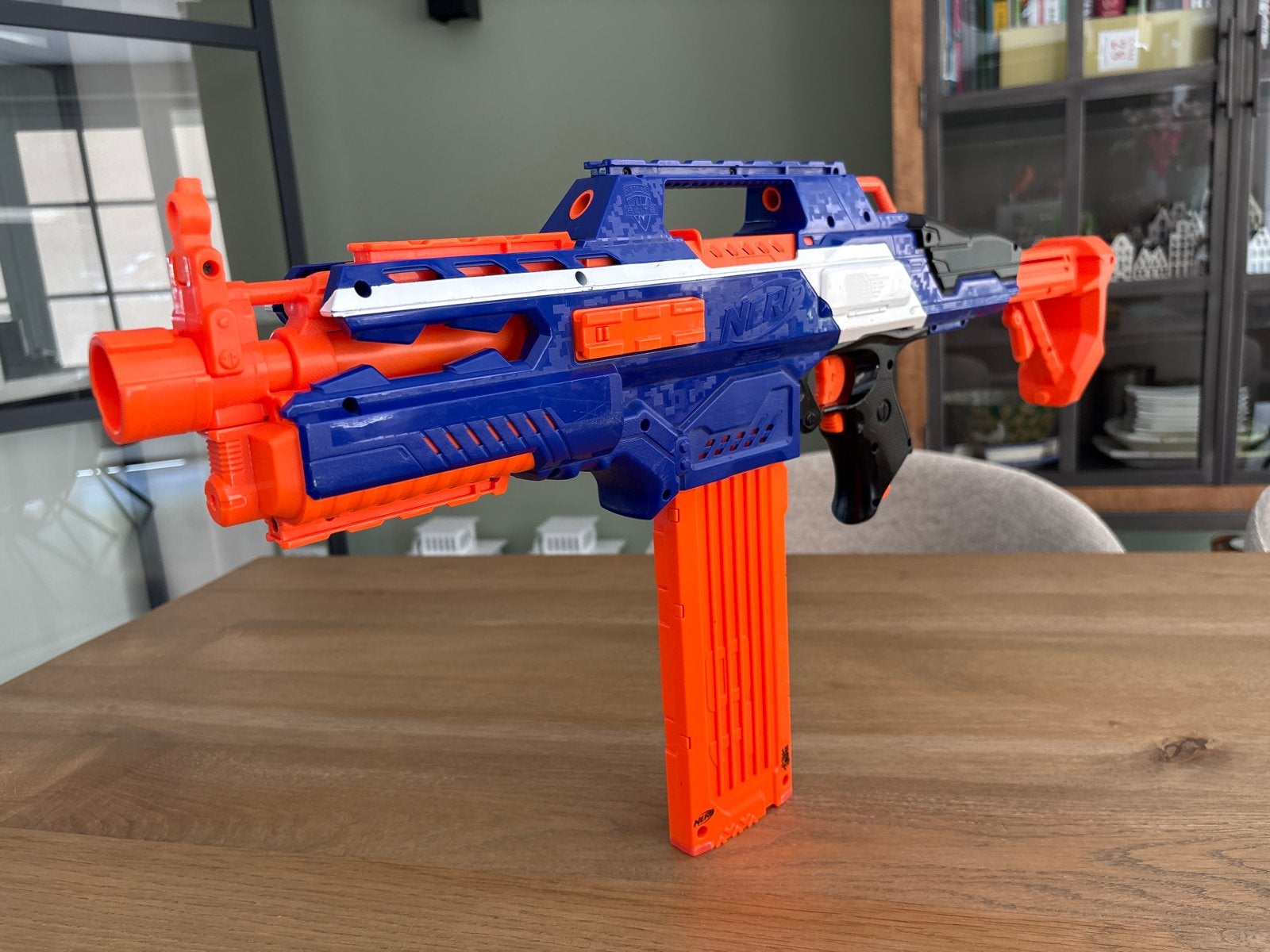 NERF N-Strike Elite Rapidstrike CS-18 Blaster, Kinderen en Baby's, Speelgoed | Overig, Gebruikt, Jongen of Meisje, Ophalen of Verzenden