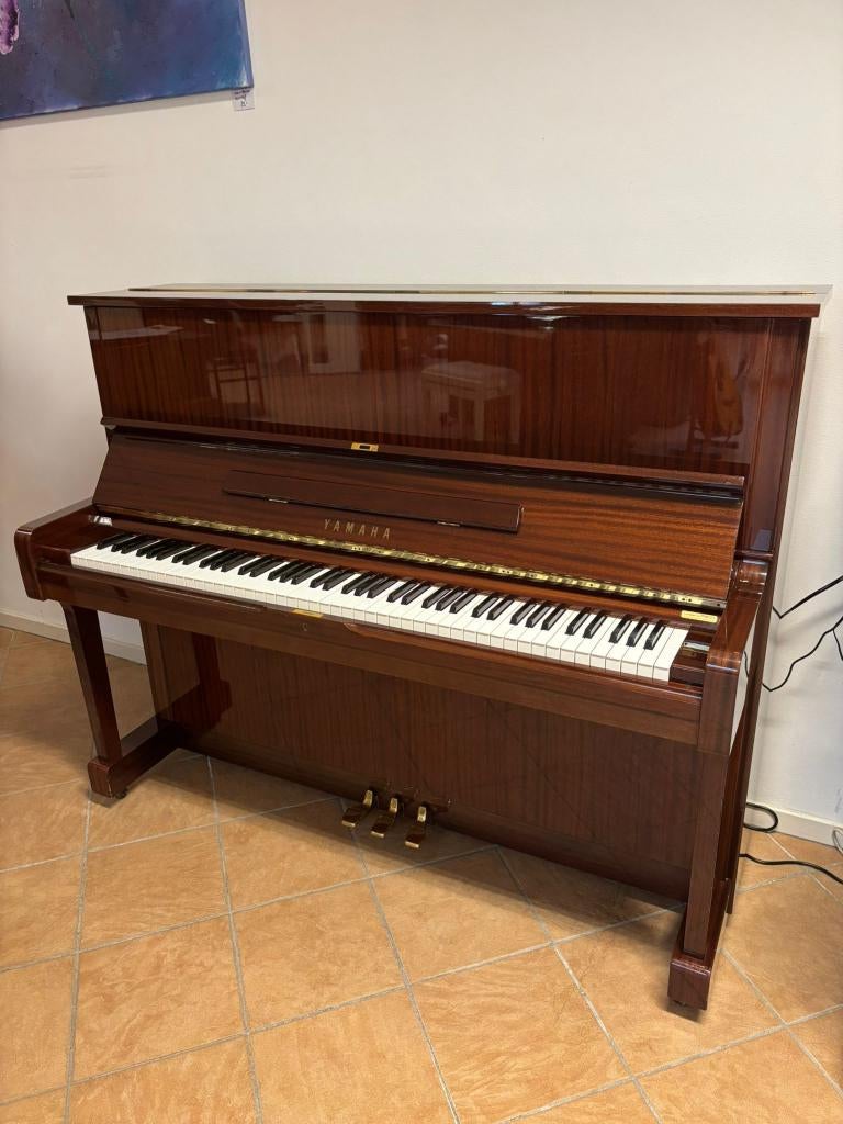 Prachtige Yamaha U-1 piano, 1.21m. -  *Opvallende piano *, Muziek en Instrumenten, Bruin, Verzenden, Zo goed als nieuw, Piano