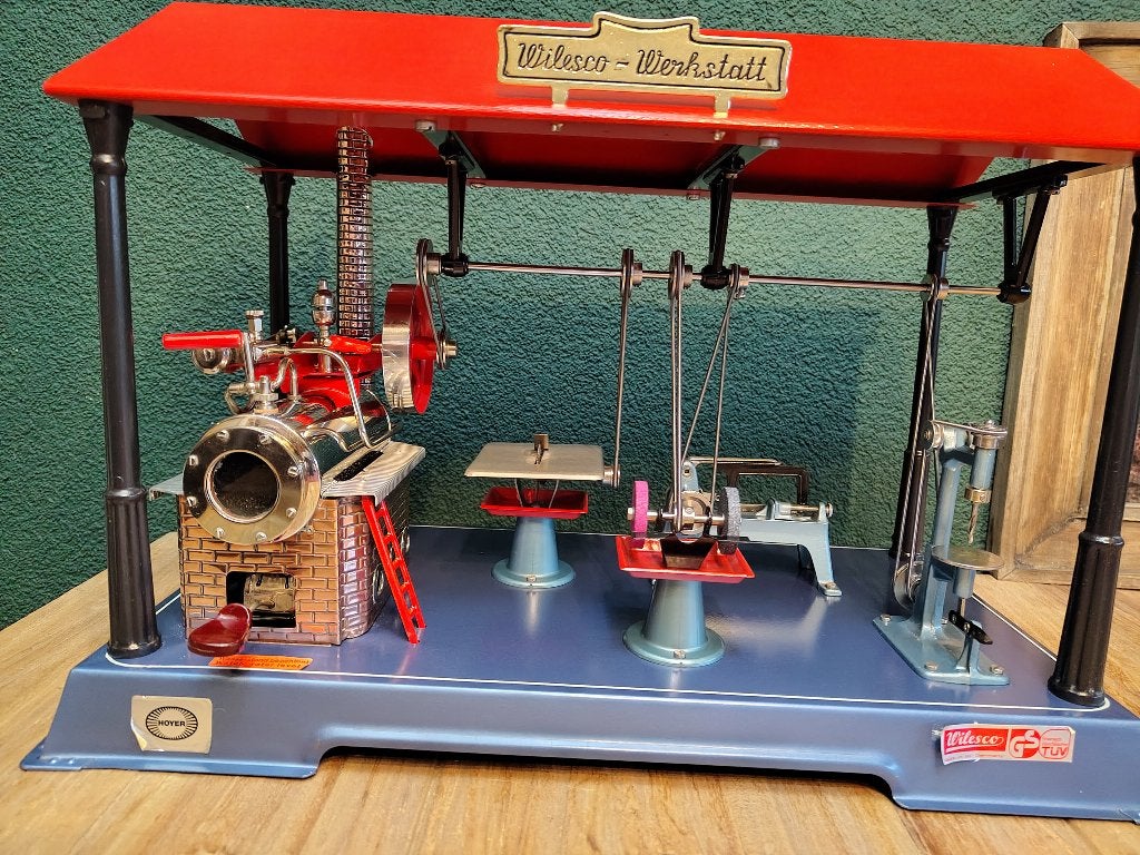 Wilesco D141 Werkstatt stoommachine, Verzamelen, Ophalen of Verzenden, Gebruikt