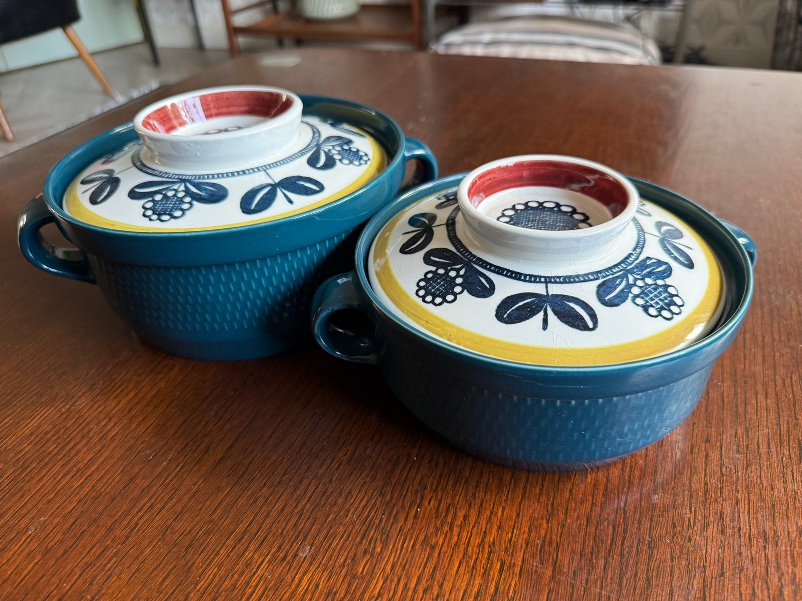 Unieke set Ildfast ovenschalen+deksel, Sara door Inger Waage, Ophalen of Verzenden